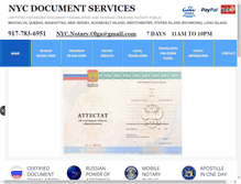 Tablet Screenshot of nycdocumentservices.com